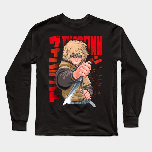 Vinland Saga Thorfinn Long Sleeve T-Shirt by KokkaiBlack